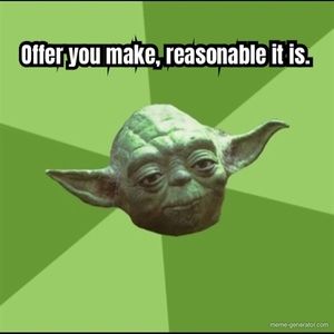 Reasonable offers considered 😊❤️